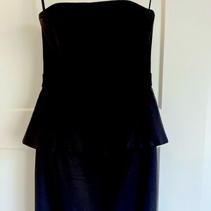 Strapless, White House, black market dress